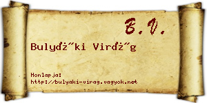Bulyáki Virág névjegykártya